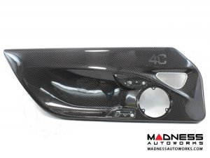 Alfa Romeo 4C Carbon Fiber Door Panels - w/ Red 4C Logo